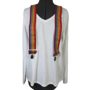 Vintage Leegin Germany rainbow braces, suspenders, Mork suspenders, M‎